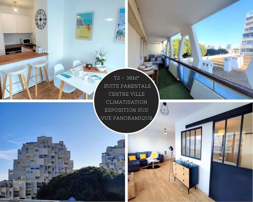 Apartamento Grand Voile - Hyper Centre, Climatisation, Vue Panoramique Sur L'Architecture De La Grande Motte Exterior foto